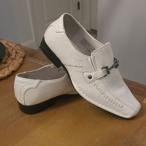 Kids White Loafers